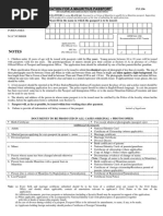 Passport Application Form