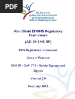 AD EHS RI - CoP - 17.0 - Safety Signage and Signals