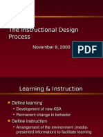 The Instructional Design Process