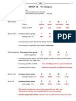 Halogens Information Sheet