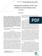 Compressive Strength Development of Fly Ash Concrete For Different Cement Replacement Levels