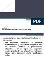 Capítulo 3 Los Paradigmas en La Psicología de La Educación