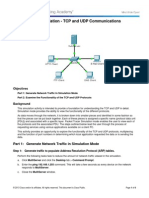 7.3.1.2 Packet Tracer Simulation - Exploration of TCP and UDP Instructions