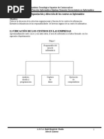 Unidad 2, Organización y Dirección de Los Centros de Informática