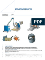 Instructiuni Proprii - Sudor