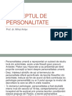 Conceptul de Personalitate, Mihai Anitei