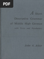 A Short Descriptive Grammar of Middle High German