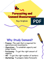 Forecasting and Demand Measurement