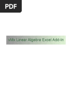 VMX Excel Add-In Docs Version1