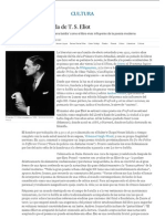 La Queja Contra La Vida de T. S. Eliot - Cultura - EL PAÍS