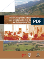 Bases Conceptuales y Metodologicas de Ordenamiento Territorial