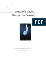 Algunos Comentarios Sobre Música y El Cuatro Venezolano.