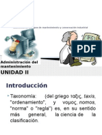 Taxonomia de Los Tipos de Mantenimiento y Conservacion Industrial