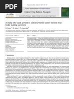 A Study Into Crack Growth in A Railway Wheel Under Thermal Stop Brake Loading Spectrum