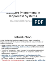 Transport Phenomena in Bioprocess Systems