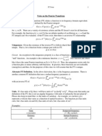 Notes On The Fourier Transform Definition. The Fourier Transform (FT) Relates A Function To Its Frequency Domain Equivalent