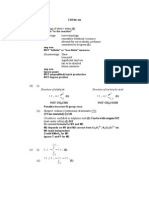 Alcohol Markscheme