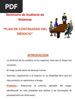 Plan de Continuidad Del Negocio