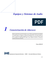 ESA Práctica 1 Caracterización de Altavoces Curso 2014-15 V01