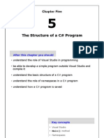 Be Sharp With C# (Chapter 5, Structure of A C# Program)