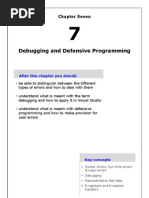 Be Sharp With C# (Chapter 7, Debugging and Defensive Programming)