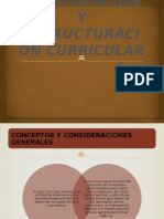 Organizacion y Estructuracion Curricular