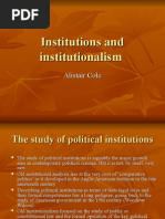 Institutions and Institutionalism