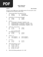 This Paper Consists of 40 Questions. Answer All The Questions. For Each Question, Choose Only One Answer From The Options, A, B, C and D