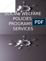 Social Welfare Policies, Programs & Services