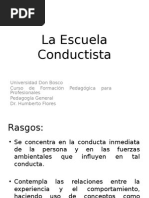 La Escuela Conductista