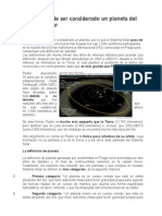 Plutón Deja de Ser Considerado Un Planeta Del Sistema Solar