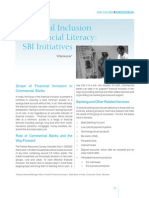 Financial Inclusion & Financial Literacy: SBI Initiatives