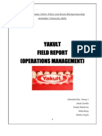 Yakult Field Report (Operations Management)