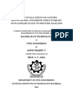 Seismic Evaluation of 4-Story Reinforced Concrete Structure by Non-Linear Static Pushover Analysis