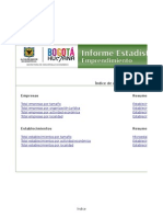 Informe Estadistico Emprendimiento - No. 5 Febrero 2015