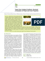 ACS Sustainable Chemistry and Engineering Rigid Polyurethane Foams From Cardanol Synthesis, Structural Characterization, and Evaluation of Polyol and Foam Properties