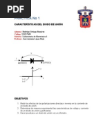 Reporte de Practica 1 - Caracteristicas Del Diodo