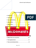 MC Donalds Supply Chain Management