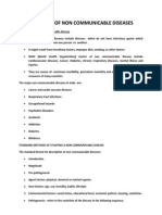 Epidemiology of Non Communicable Diseases