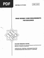 Iraqi Seismic Code Requirements For Buildings