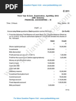Finance Accounting 3 May 2012
