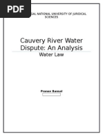 Cauvery River Water Dispute: An Analysis