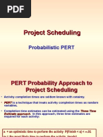 Project Scheduling - Probabilistic PERT