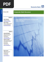 Corporate Debt Structure - Full Paper PDF