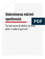 Determinare Marime Esantion