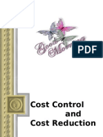 Cost Reduction and Control Technique