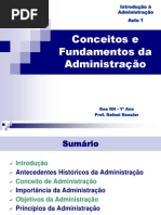 Conceitos e Fundamentos Da Administração