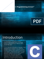 Common C Programming Errors