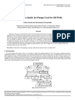 Flow Analyses Inside Jet Pumps Used For Oil Wells