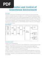 Monitor and Control of Greenhouse Environment